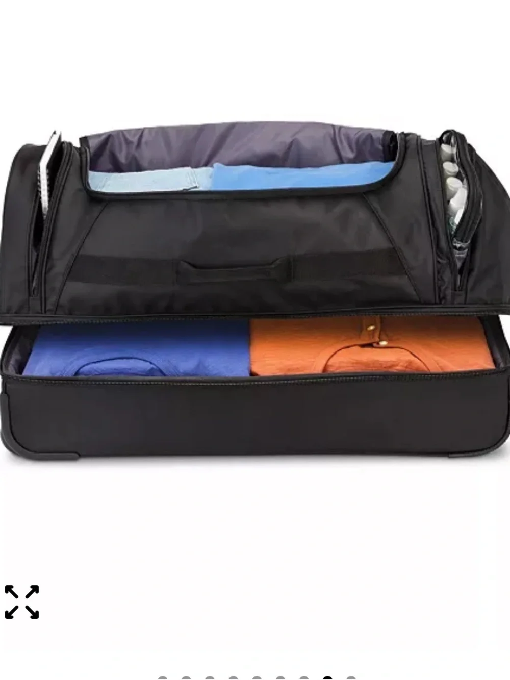 High Sierra Black Wheeled Duffel with Telescoping Handle, travel bag luggage 🔥🏖️
